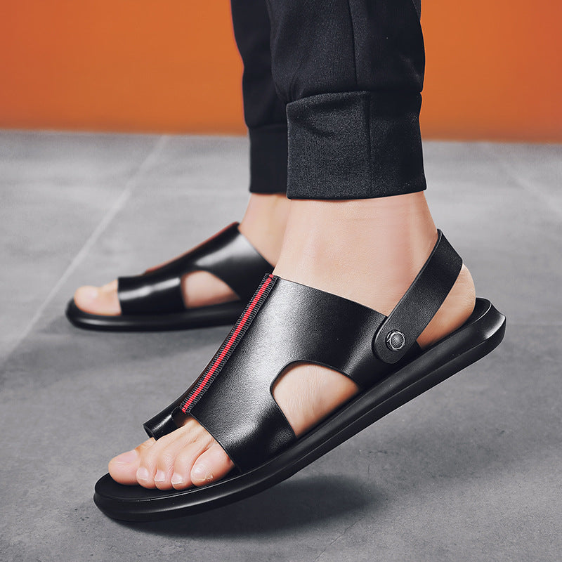 Men’s Summer Sandals Open Design Rubber Sole Breathable Upper