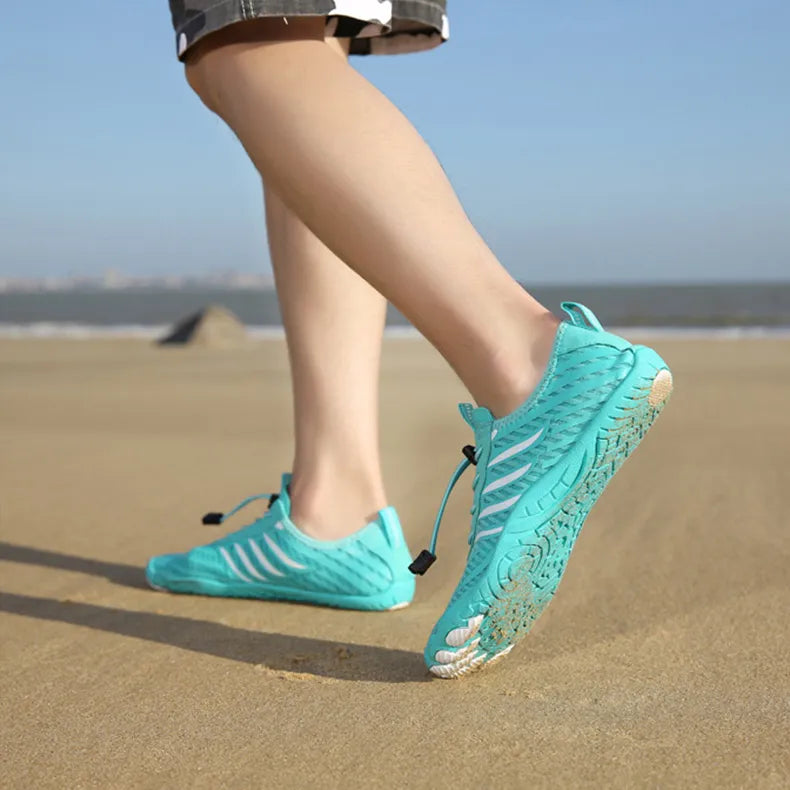 Men's Summer Water Shoes Rubber Sole Slip-On for Swimming and Beach
