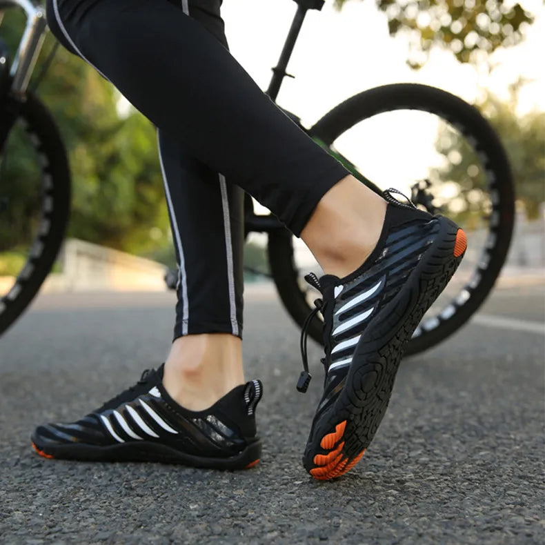 Men's Summer Water Shoes Rubber Sole Slip-On for Swimming and Beach