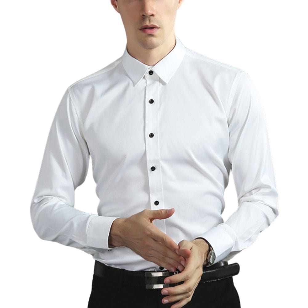 Men Shirt Wrinkle Resistant With Stretch Fabric And Quick Dry
