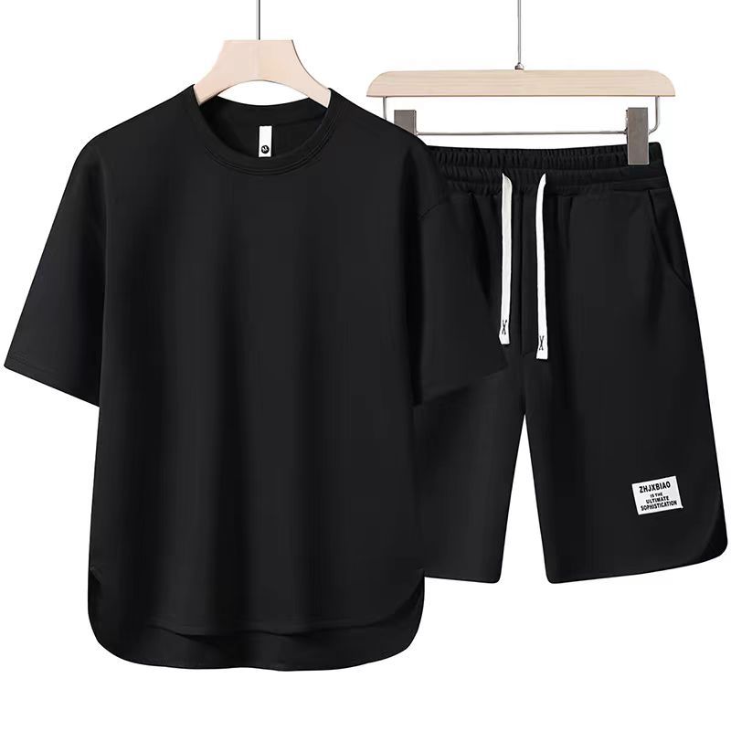 Men's Summer Short Sleeve T-Shirt Crew Neck Solid Color