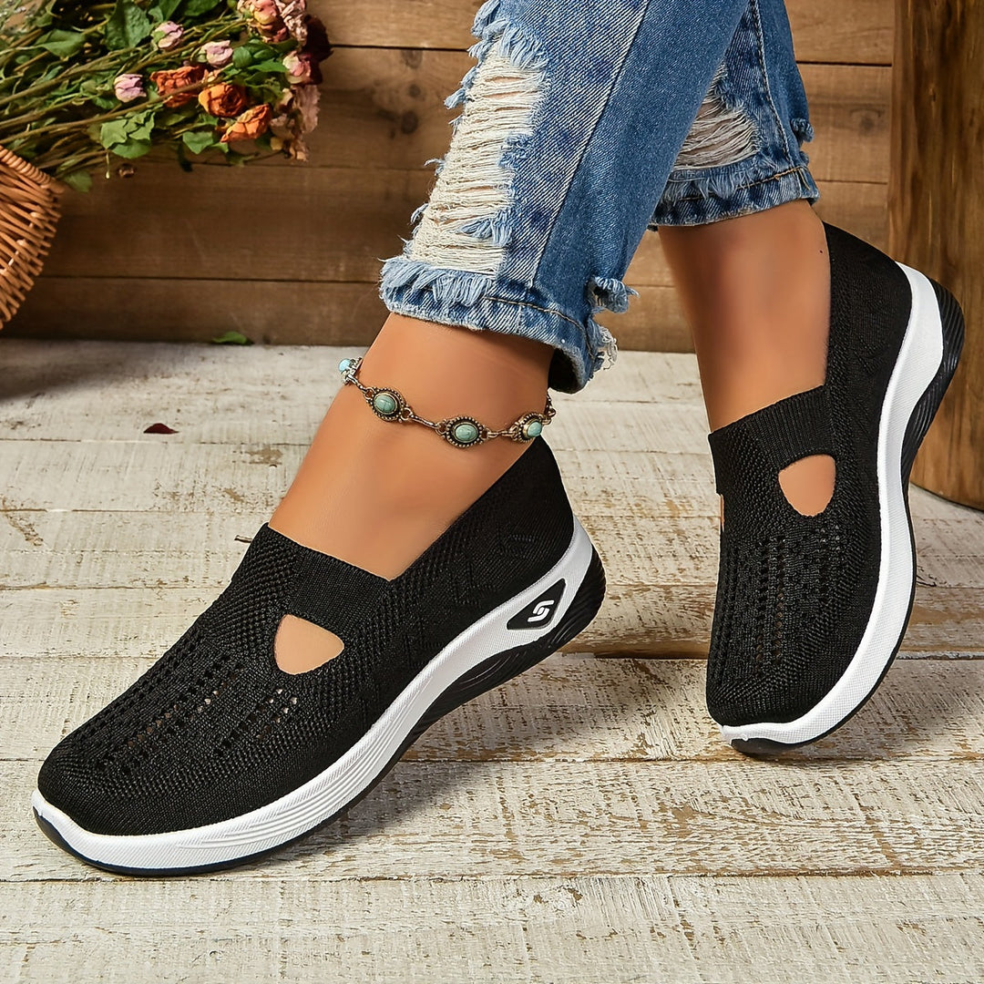 Women Walking Shoes Slip-On Design with Non-Slip Sole and Breathable Upper