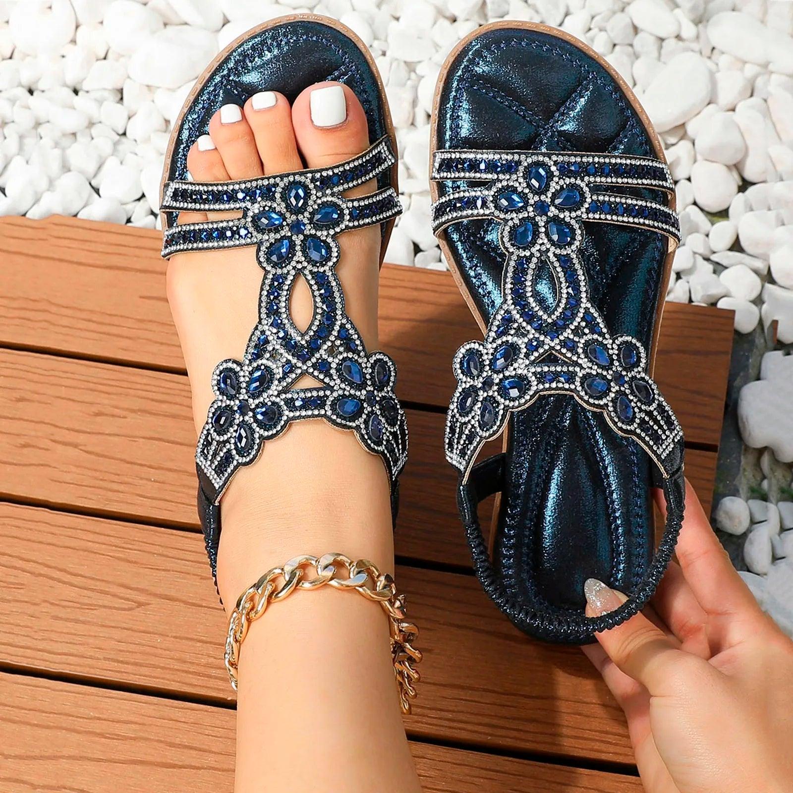 Women Summer Sandals With Arch Support And Stretch Upper