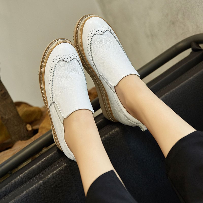Women Sneakers with Internal Height Increase, Cowhide Upper, and Polyurethane Sole