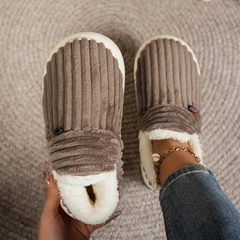 Women Winter Slippers With Thick Sole And Non Slip Grip