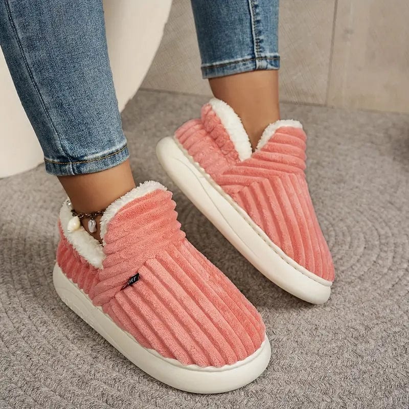Women Winter Slippers With Thick Sole And Non Slip Grip