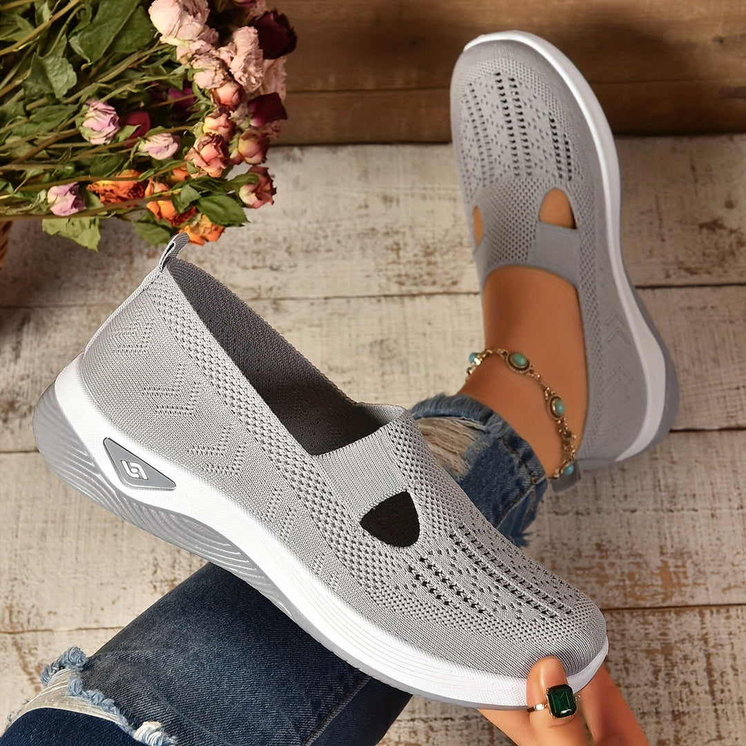 Women Walking Shoes Slip-On Design with Non-Slip Sole and Breathable Upper