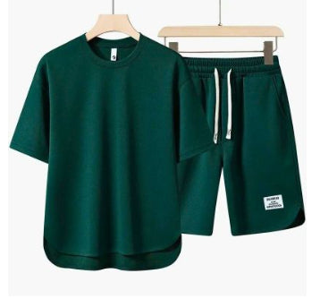 Men's Summer Short Sleeve T-Shirt Crew Neck Solid Color