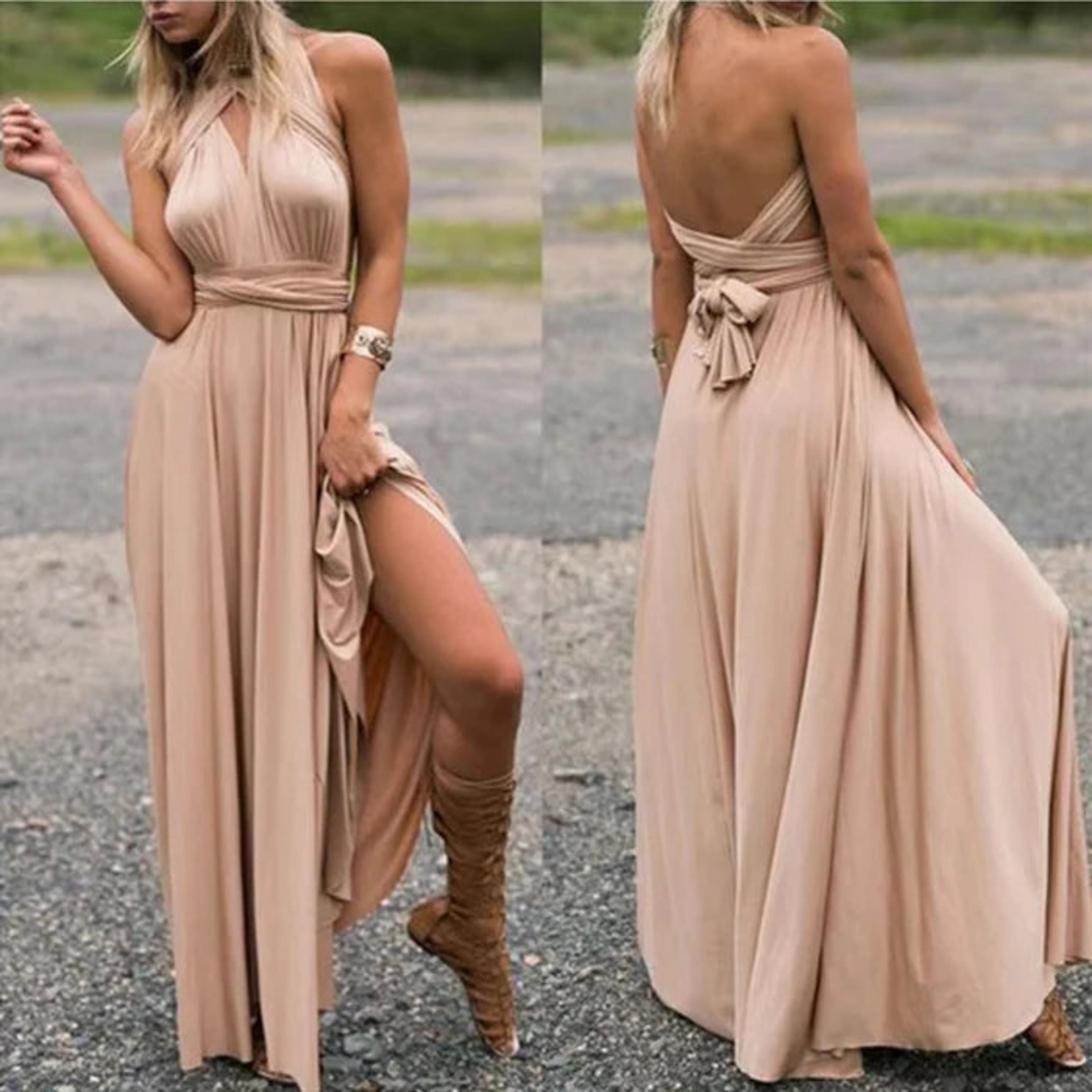 One-shoulder Maxi