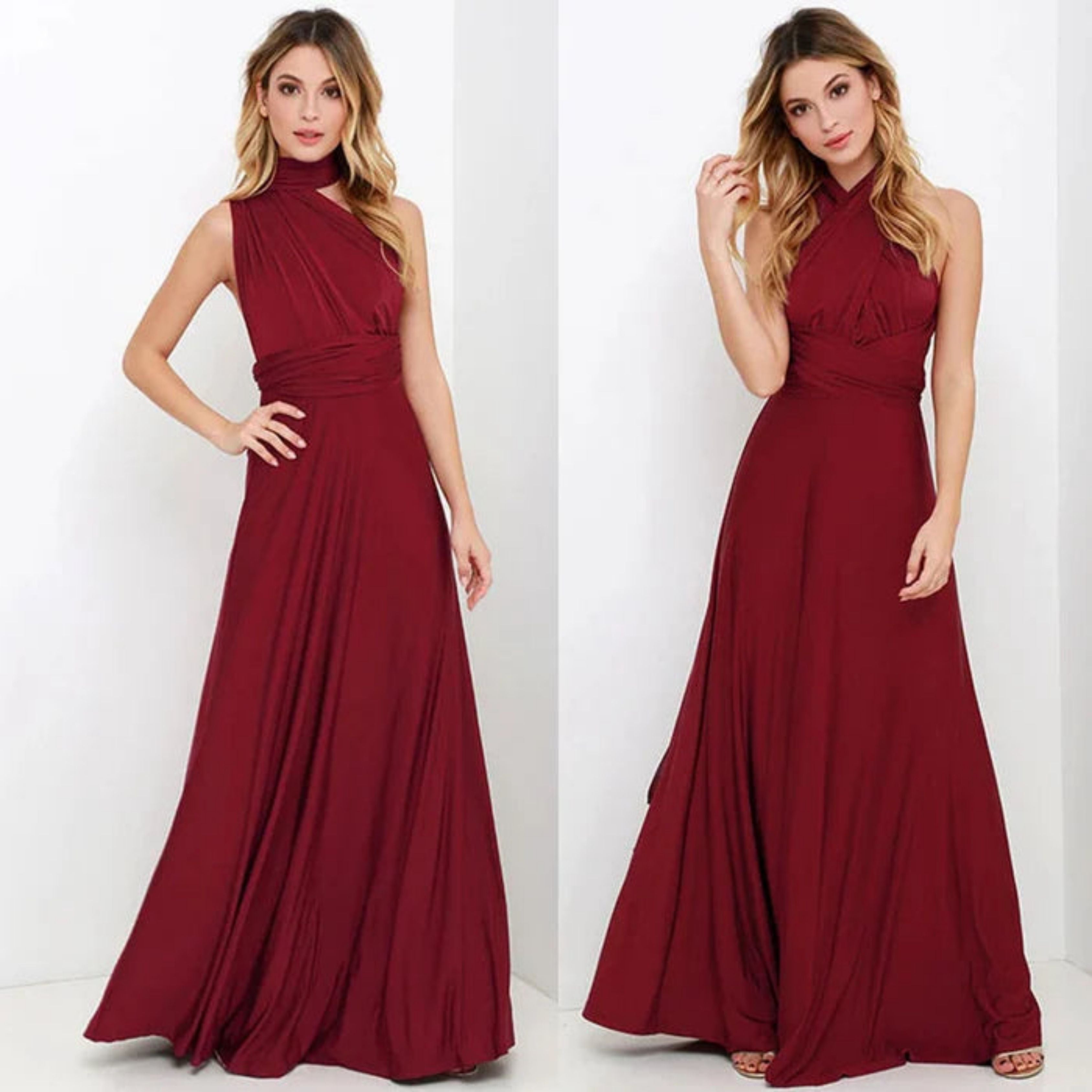 One-shoulder Maxi