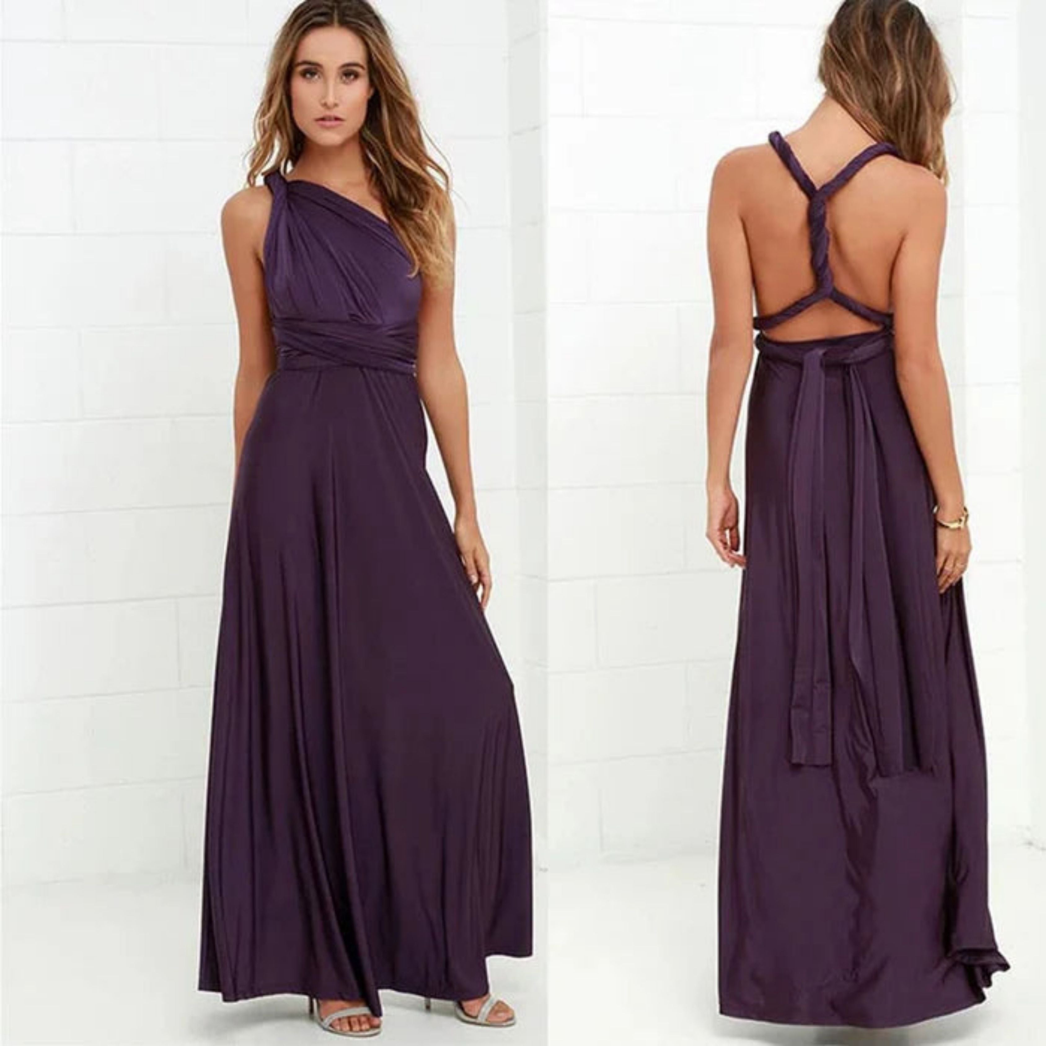 One-shoulder Maxi