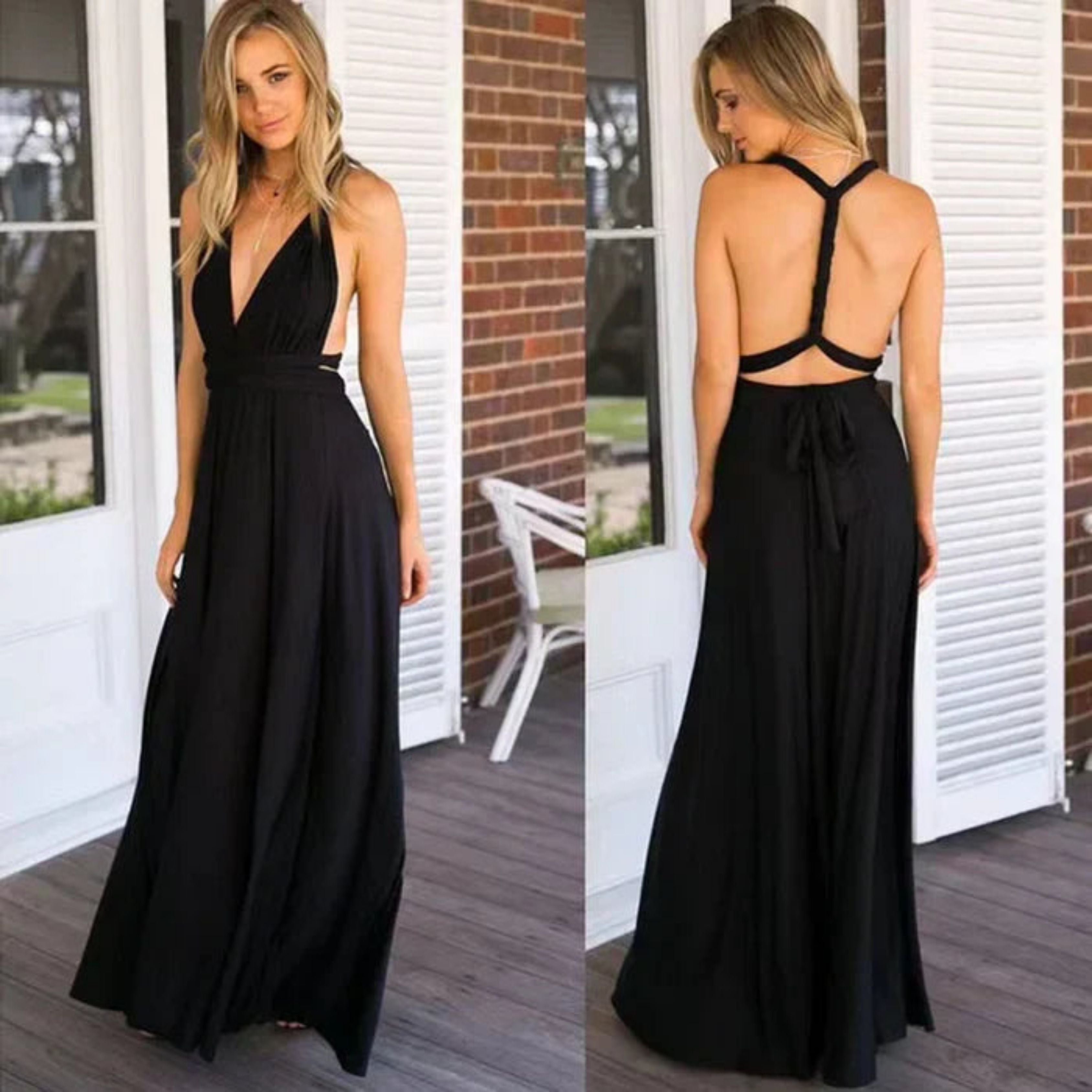 One-shoulder Maxi