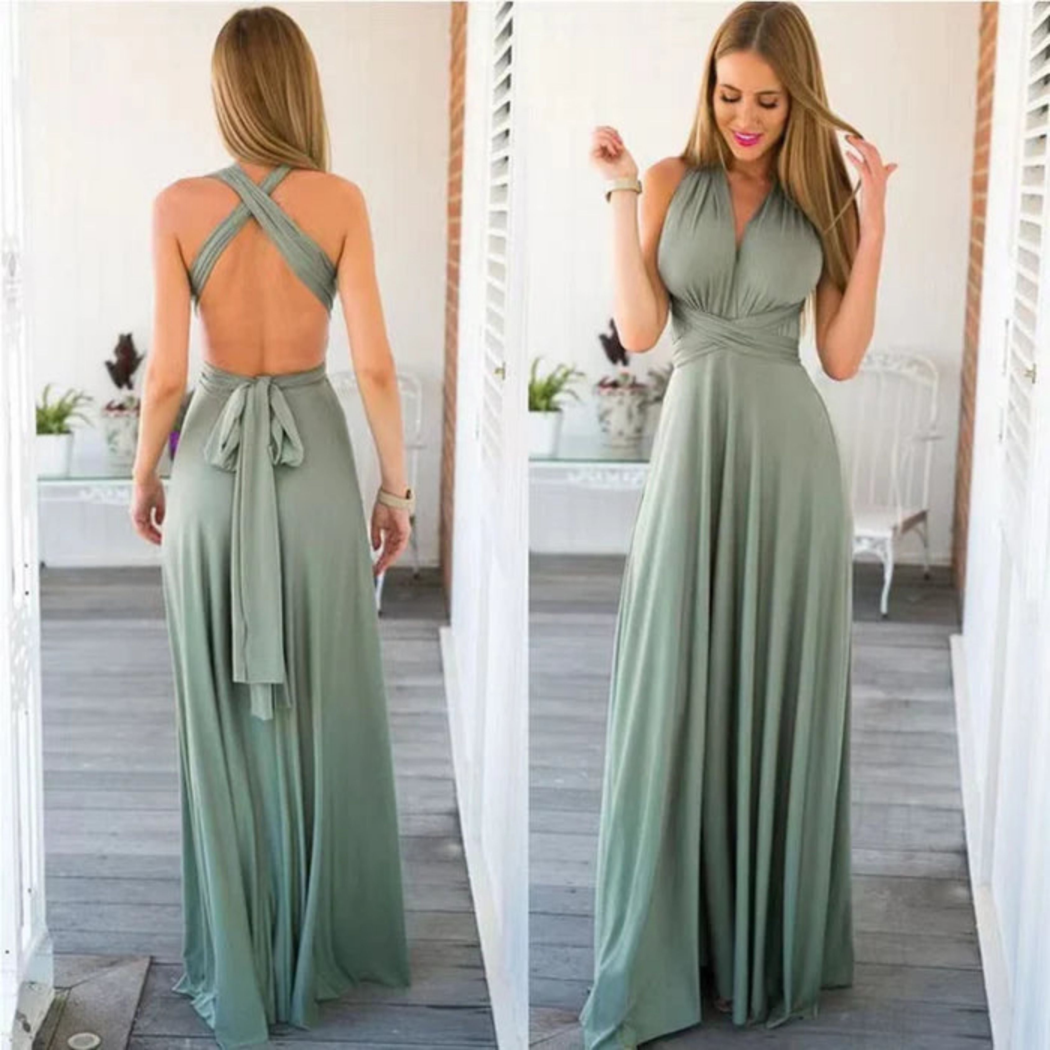 One-shoulder Maxi