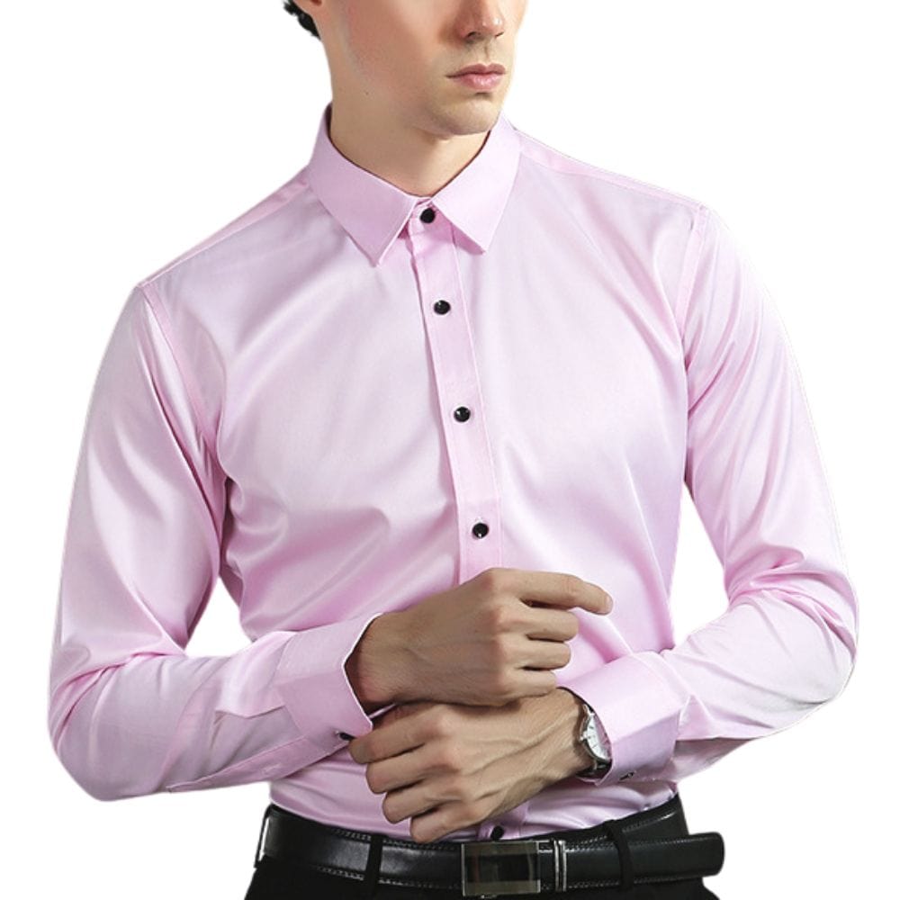 Men Shirt Wrinkle Resistant With Stretch And Quick Dry