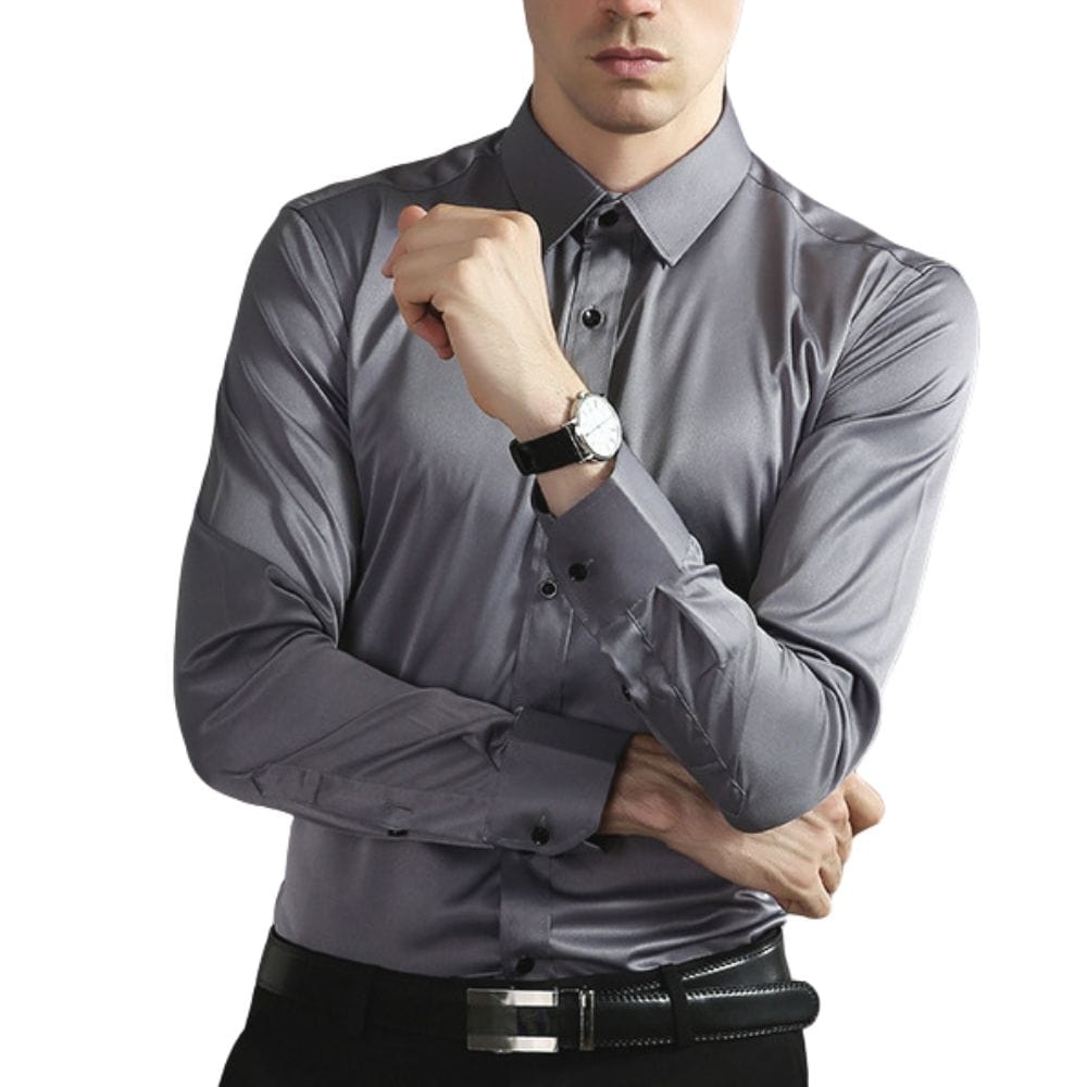 Men Shirt Wrinkle Resistant With Stretch And Quick Dry
