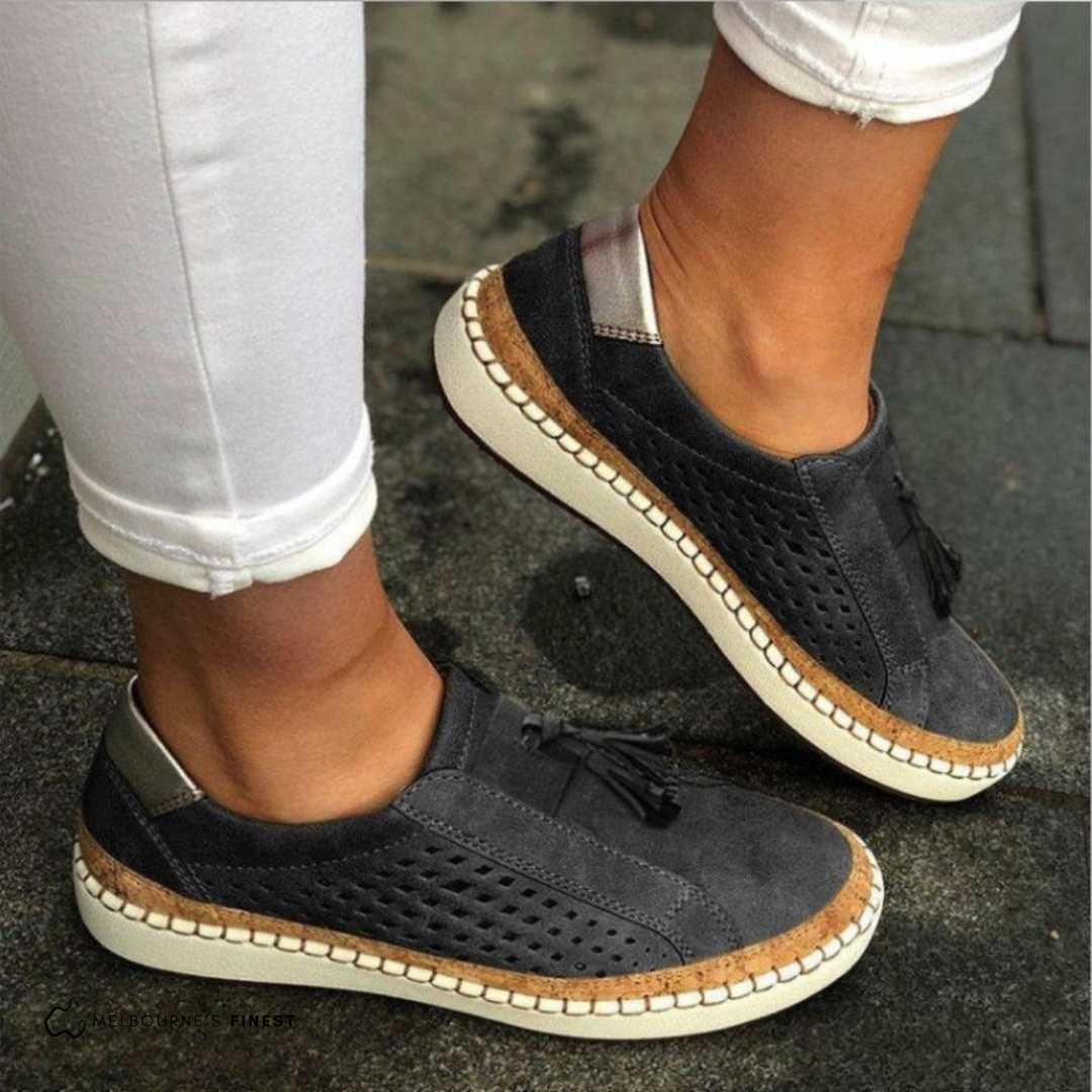Women Summer Slip-On Shoes Breathable Design With Cushioned Insole And Non-Slip Sole
