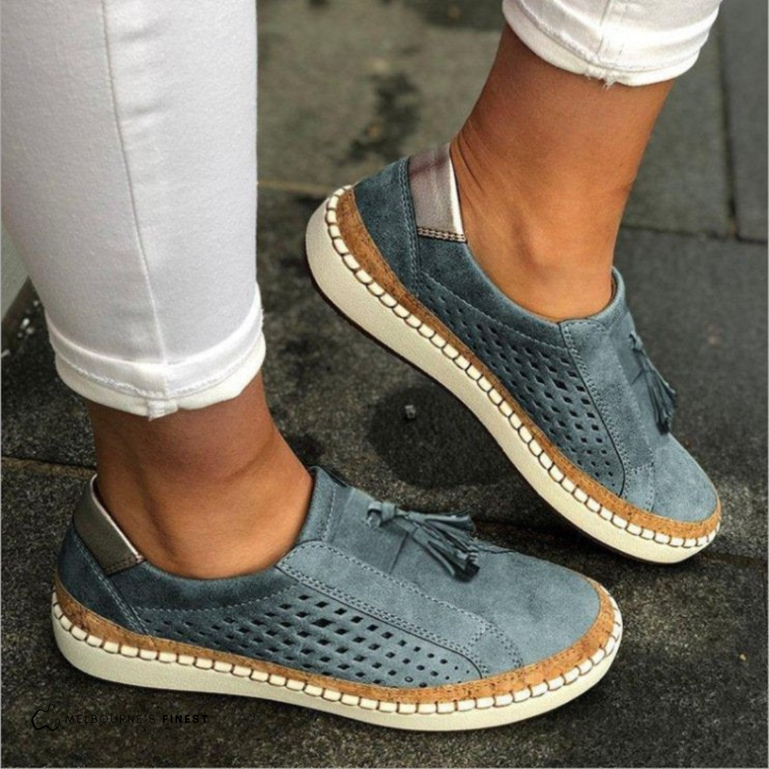 Women Summer Slip-On Shoes Breathable Design With Cushioned Insole And Non-Slip Sole