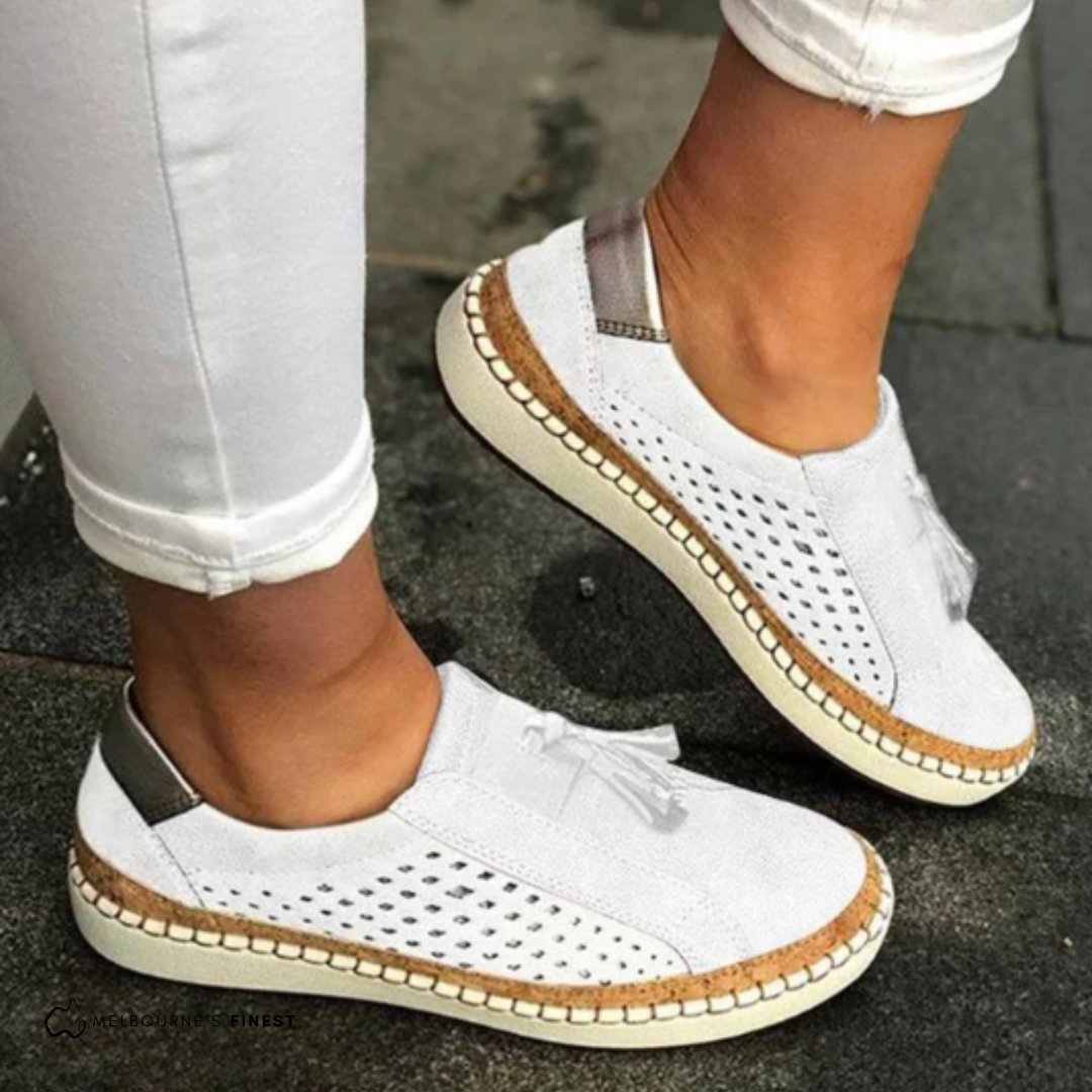 Women Summer Slip-On Shoes Breathable Design With Cushioned Insole And Non-Slip Sole