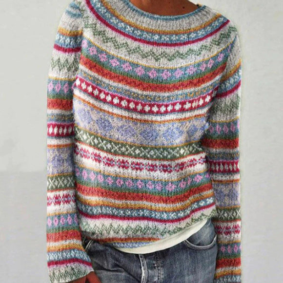Women Winter Sweater Regular Fit Soft Knit Long Sleeves