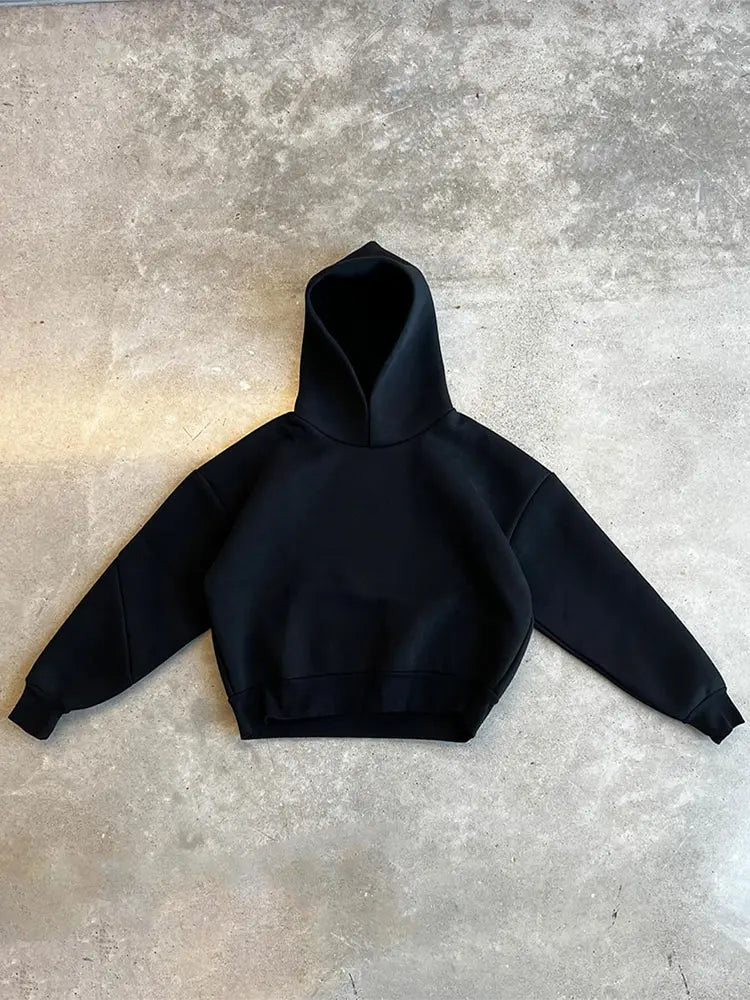 Men Hoodie Jogger Set Oversized Fit Two-Piece Long Sleeve