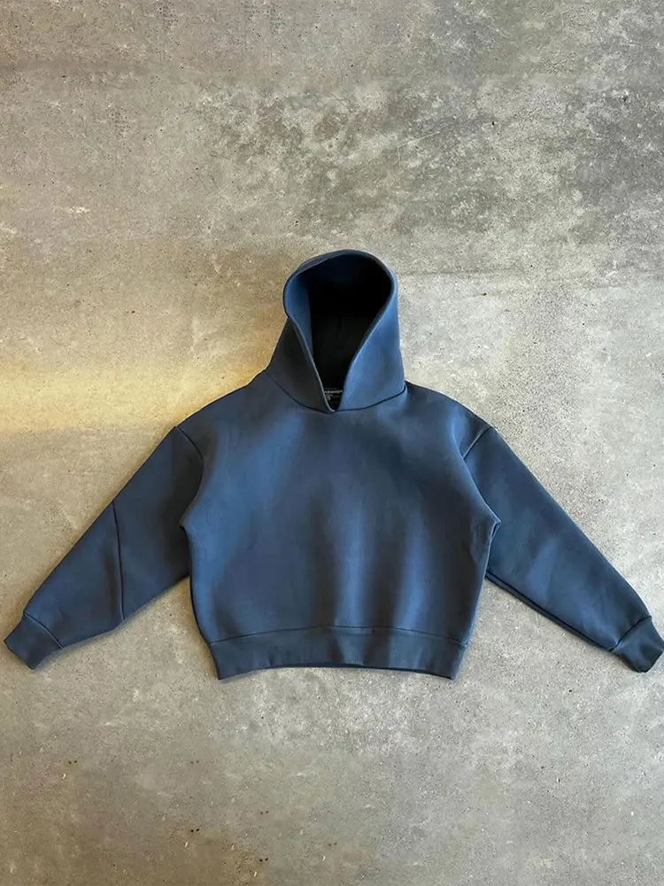 Men Hoodie Jogger Set Oversized Fit Two-Piece Long Sleeve