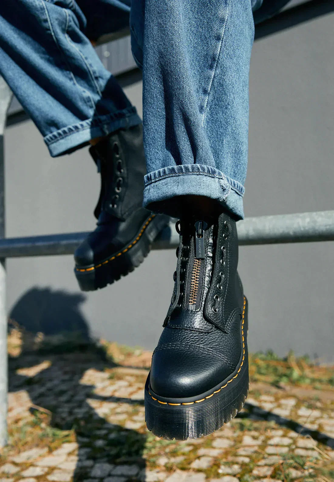 Female Autumn Heeled Ankle Boots Slip-Resistant Sole Back Zipper