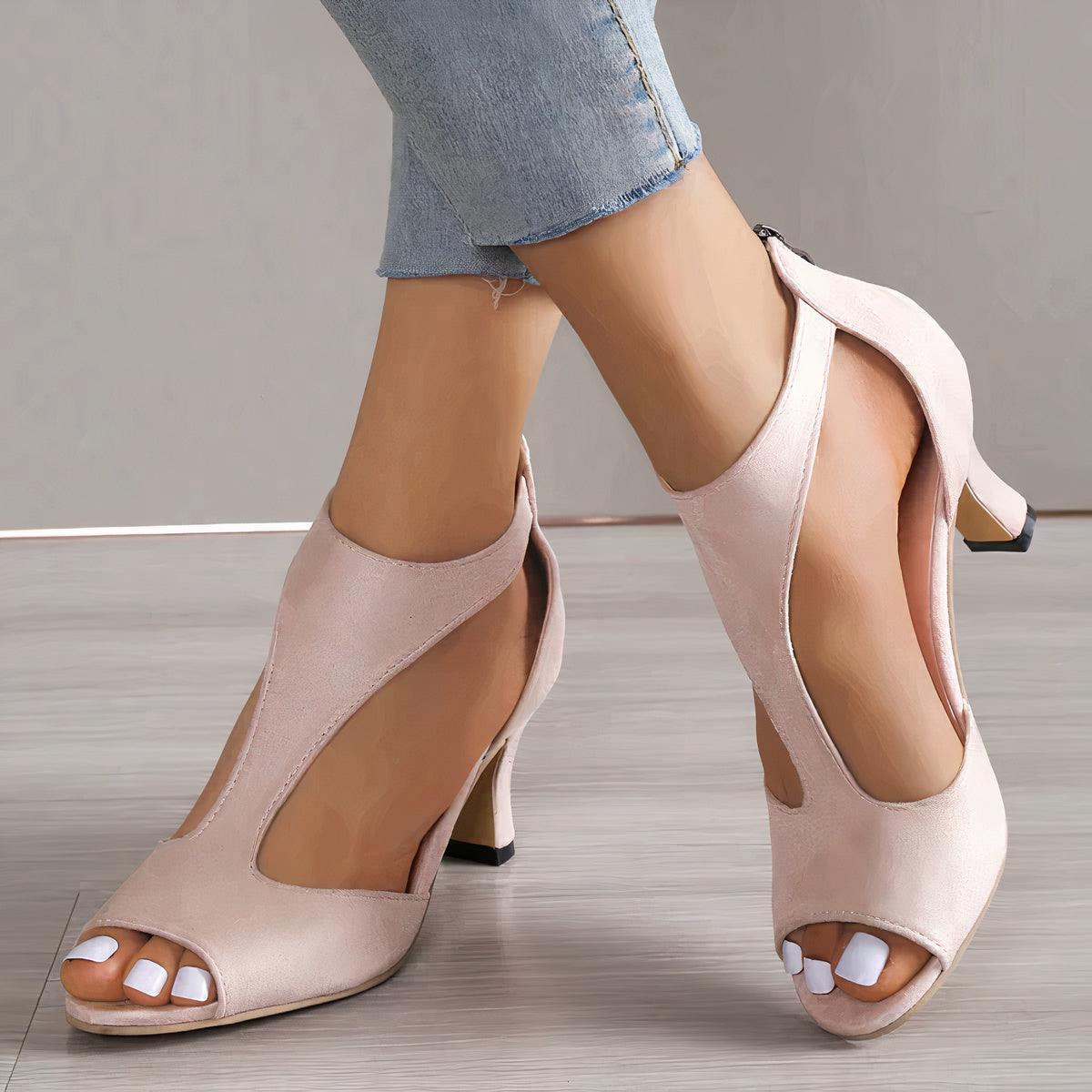 Women Summer Sandals With Arch Support Cushioned Sole And Open Toe