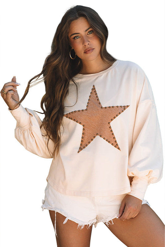 Loose Round Neck Printed Pullover Sweater I Ideal for Autumn and Winter