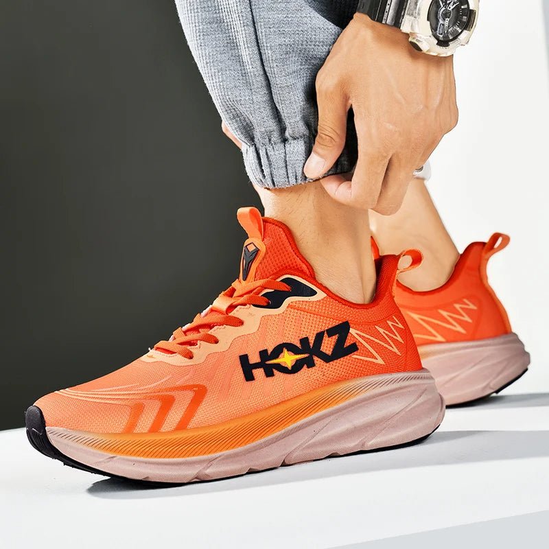 Men Running Shoes With Spring Sole And Shock Absorption