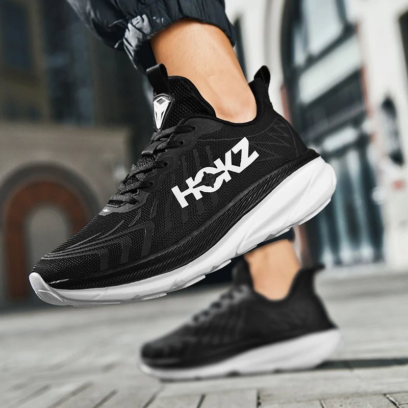 Men Running Shoes With Spring Sole And Shock Absorption