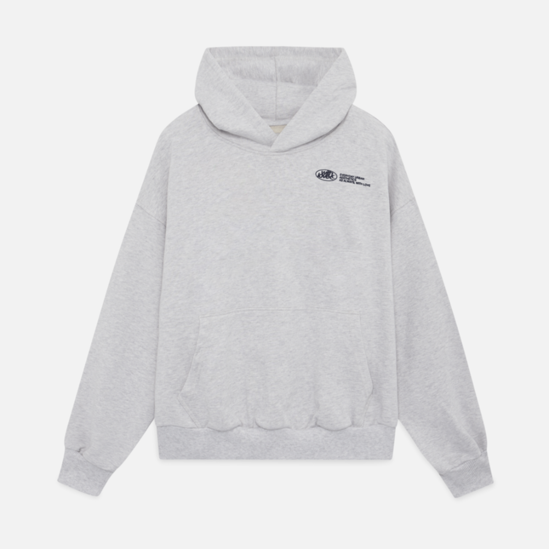 Women Autumn Fleece Hoodie Adjustable Hood Relaxed Fit